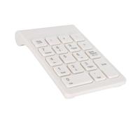 Julihai Mini Tastiera Ergonomica Tastierino Numerico USB 2.4G con Trasmissione Stabile del Segnale/Bianco per un Comfort a Lungo Termine (WHITE)