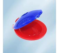 Julihai Nacchere da Dito per Bambini, Strumento Musicale in Plastica con Ottima qualità del Suono per Bambini, Scuola, Asilo, Casa e Educazione Musicale (Rosso Blu)