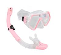 Julihai Occhialini da Sub, Maschera da Snorkeling Regolabile Confortevole in Silicone Premium con Lenti Trasparenti Che Trasmettono la Luce, per Nuoto, Immersioni, Sport Subacquei (PINK)