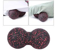 Julihai Palla da Yoga per Massaggio 24x12 Cm, Rullo in Schiuma EPP Medio Duro per Alleviare il Dolore Muscolare Al Collo, Schiena, Braccia, Gambe, con Punti di Agopuntura Multizona per (rosso e)