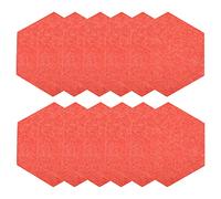 Julihai Pannelli Fonoassorbenti, Set di Schiuma in Fibra di Poliestere per Studio Domestico, Piastrelle Esagonali per la Riduzione del Rumore, 12 Pezzi per un Migliore Controllo del Riverbero (PINK)