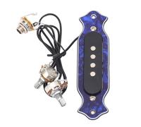 Julihai Pickup per Chitarra a 4 Corde, Sostituzione Pickup per Chitarra Elettrica con Bobina di Rame con Design Wireless, per la Registrazione delle Prestazioni di Pratica della (GMB334 Colore Blu)