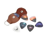 Julihai Plettri per Chitarra da 12 Pezzi, Plettri per Chitarra Medi in Celluloide Dal Design Unico e Accattivante, per Basso Elettrico Acustico Ukulele (Cielo stellato)