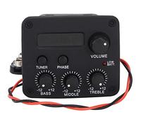Julihai Preamplificatore per Chitarra, Equalizzatore Pickup a 3 Segmenti con Schermo LCD e modalità Manuale Automatica, Manopola di Controllo Volume Bassi Medi Alti, per Accessori per