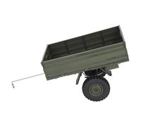Julihai Rimorchio RC, Pneumatici in Metallo e Design Pieghevole per Auto RC P06, con Accessori in 1:16 Tra Cui Ponte e Parapioggia (GREEN)