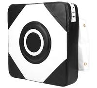 Julihai Sacco da Boxe da Parete in Pelle PU Antideflagrante, Bersaglio da Allenamento per Boxe in Spugna PE Ad Alta densità con Corda in Nylon Ispessita e Fibbia in Rame, per la Pratica (bianco e)