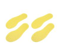 Julihai Segnapavimenti a Forma di Piede, Segnapassi per Aula in PVC Antiscivolo per Bambini, con Forme e Colori Educativi per attività Indoor nella Scuola Materna (Yellow)