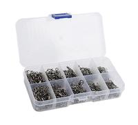 Julihai Set di Moschettoni da Pesca da 210 Pezzi, Rotolamento in Acciaio Inossidabile con Moschettoni di Sicurezza Connettore per Lenza da Pesca, per la in Acqua Dolce e Salata