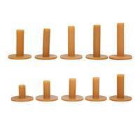 Julihai Tee da in Gomma, Confezione da 10 Tee da Altezza 35-80 Mm per Esercitazioni sul Campo Pratica con Base di Rimbalzo Automatico