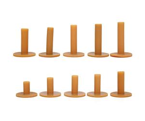 Julihai Tee da in Gomma, Confezione da 10 Tee da Altezza 35-80 Mm per Esercitazioni sul Campo Pratica con Base di Rimbalzo Automatico