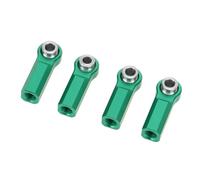 Julihai Terminale di Snodo RC, 4 Pezzi in Lega Ad Alta Resistenza con Testa a Sfera e Filettatura M4, Design CW, Diametro 7 Mm, per Modellini di Auto in Scala 1/10 (GREEN)