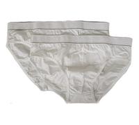 JULIPET INTERVALLO Slip Medio Cotone Elasticizzato conf. Bipack 2 Paia (4 L IT50, Bianco)