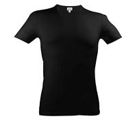 JULIPET IACADI t-Shirt Girocollo Cotone Elasticizzato (5 XL IT52, Nero)