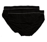 JULIPET INTERVALLO Slip Medio Cotone Elasticizzato conf. Bipack 2 Paia (6 XXL IT54, Nero)