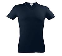 JULIPET Iper t-Shirt Scollo a V Profondo Cotone Elasticizzato (4 L IT50, Blu Notte)