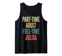 Julisa Personalized Retro Girls Part-Time Julisa Name Canotta