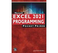 Julitta Korol Microsoft Excel 2021 Programming Pocket Primer (Tascabile)