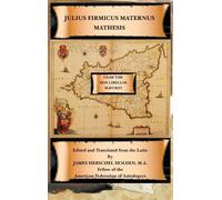 Julius Firmicus Maternus Mathesis (Copertina rigida)