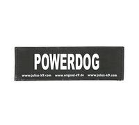 Julius-K9 162LR-G-33677 - Toppe con Chiusura A Strappo, Nero, Large, 2 Pezzi