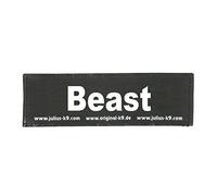 Julius-K9 162LR-K-35114 - Toppe con Chiusura A Strappo, Nero, Small, 2 Pezzi