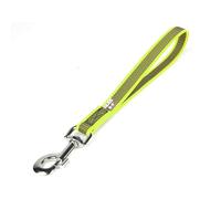 Julius-K9 Color & Gray - Guinzaglio corto per traffico, 20 mm x 35 cm, colore: Grigio neon
