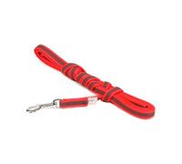 Julius-K9 Color & Gray Super Presa Guinzaglio Con Manico, 14 mm x 3 m, Rosso