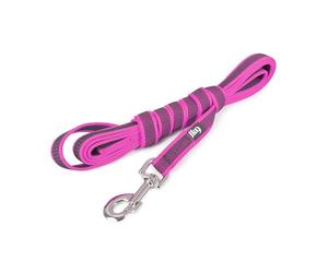 Julius-K9 Color & Gray Super Presa Guinzaglio Con Manico, 20 mm x 3 m, Rosa