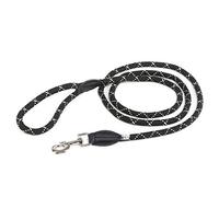 Julius-K9 Guinzaglio IDC in Corda, 12 mm x 2 m, Nero Fluorescente