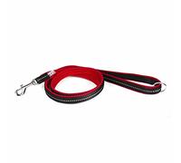 Julius-K9, Guinzaglio IDC Powair, Taglia: 1,2 m con maniglia e moschettone piccolo, Rosso