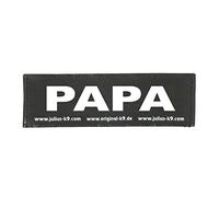 Julius-K9 Patch intercambiabili, 1 Paio, Papa, Dimensione: Piccola, Nera