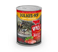 Julius-K9 Super Premium Paté scatoletta per cani - manzo & fegato 400 g