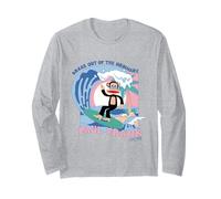 Julius La Scimmia Rompere L'Ordinario Retro Surf Maglia a Manica
