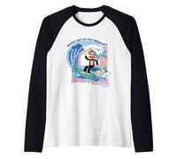 Julius La Scimmia Rompere L'Ordinario Retro Surf Maglia con Maniche Raglan