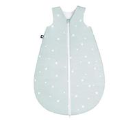 Julius Zöllner 9040910136 - Sacco nanna estivo per bambini, 100% cotone, misura 90, 12-24 mesi, Standard 100 by OEKO-TEX Star Menta, 400 g, colore: Turchese