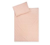 Julius Zöllner Biancheria da letto per bambini in 100% cotone biologico, 100 x 135 + 40 x 60 cm, set da 2 pezzi, copripiumino e federa, con chiusura lampo, standard 100 by OEKO-TEX, a rombi