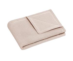 Julius Zöllner Coperta in 100% mussola di cotone, conforme allo standard Oeko-Tex 100, colore: sabbia