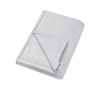 Julius Zöllner Coperta in jersey non foderata in 100% cotone jersey | misura 70 x 100 cm | Made in Germany | Oeko-Tex ® Standard 100 | Tiny Squares Grey