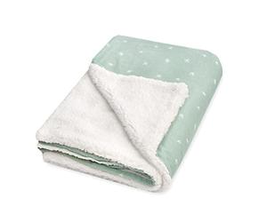 Julius Zöllner Coperta invernale in jersey di cotone e morbido tessuto Teddy, dimensioni: 70 x 100 cm, Made in Germany, Oeko-Tex ® Standard 100 | Stary