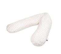 Julius Zöllner Cuscino da allattamento classico, circa 190 cm, imbottitura 42 litri, rivestimento in 100% cotone, Oeko-Tex Standard 100, cuori snooze