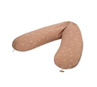 Julius Zöllner Cuscino da allattamento organico, circa 190 cm, imbottitura in microperle EPS da 42 litri, prodotto in Germania, rivestimento in 100% cotone, Oeko-TEX® Standard 100 | Flowery