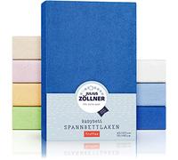 Julius Zöllner Drap housse tissu éponge lit enfant, Taille: 60 x 120 cm/70 x 140 cm, Couleur: bleu