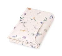 Julius Zöllner Little Dinos - Coperta imbottita in jersey, misura 70/100, made in Germany, 100% cotone jersey, Oeko-Tex® Standard 100