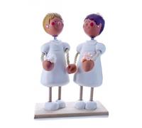 Jullar JC 403132B Statuetta Decorativa Sposi, Donne, Moderno