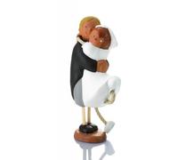 Jullar JC 403138 Statuetta Decorativa Sposa e Sposo, Bubinots, Abbraccio