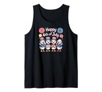 July Fourth July 4th Independence Day American Flag Duck Canotta