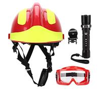 JULYKAI Protezione per Cappello, elmetto di Salvataggio, elmetto antincendio, Protezione antincendio, elmetto con fari e Occhiali, Cappelli da Costruzione