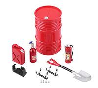 JULYKAI Strumento di Simulazione del cingolo RC, Accessorio del cingolo RC Mini Decor Strumento di Simulazione Parte Pala per Auto Serbatoio di Carburante Estintore Set Strumento per cingolo(#B)