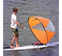 JULYKAI Vela per Kayak Ultraleggera, Vela sottovento, gommoni Pieghevoli, robusti e Solidi da 42,52 Pollici per Kayak, Canoa, Paddle Board
