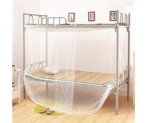 JULYKAI Zanzariera per dormitorio, zanzariera Quadrata Leggera e Confortevole, zanzariera per Studenti squisita, Bella Morbida per Letto per Studenti Domestici