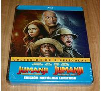 Jumanji Collezione 2 Film Limitata Steelbook Blu-Ray Nuovo Avventure A-B-C